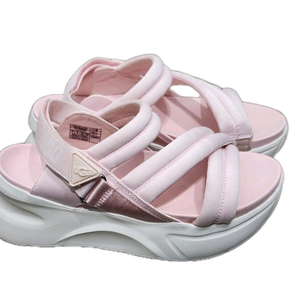 UGG Sport Sandal Size 7 Pink Platform Strap 1125101